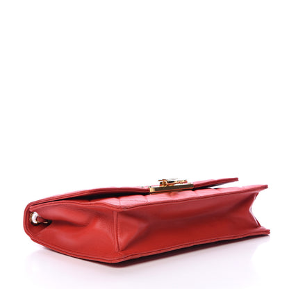 Chanel Lambskin Quilted Large Golden Class Flap Red 3 of 18