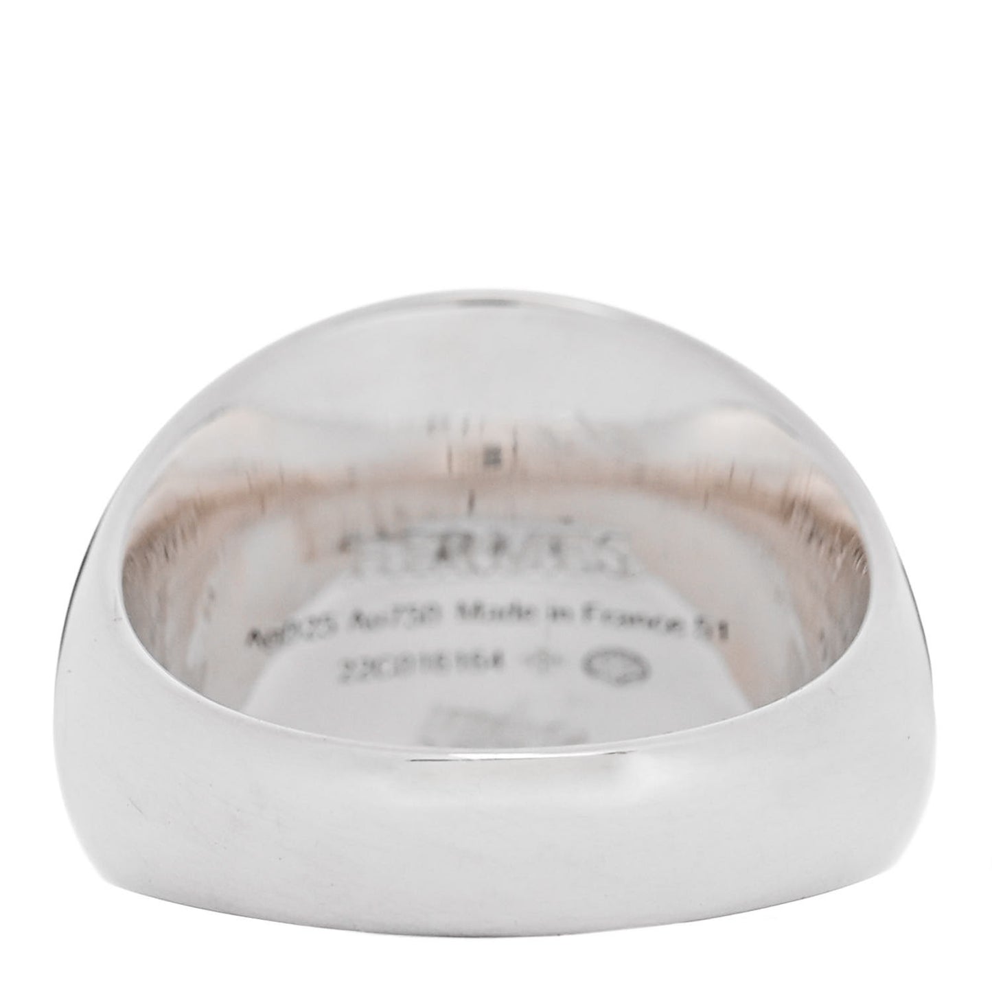 Sterling Silver 18K Rose Gold PM Ex-Libris Signet Ring 51 5.75