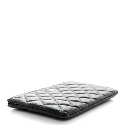 Chanel Caviar Quilted Small Zipped Pouch Black 4 of 8