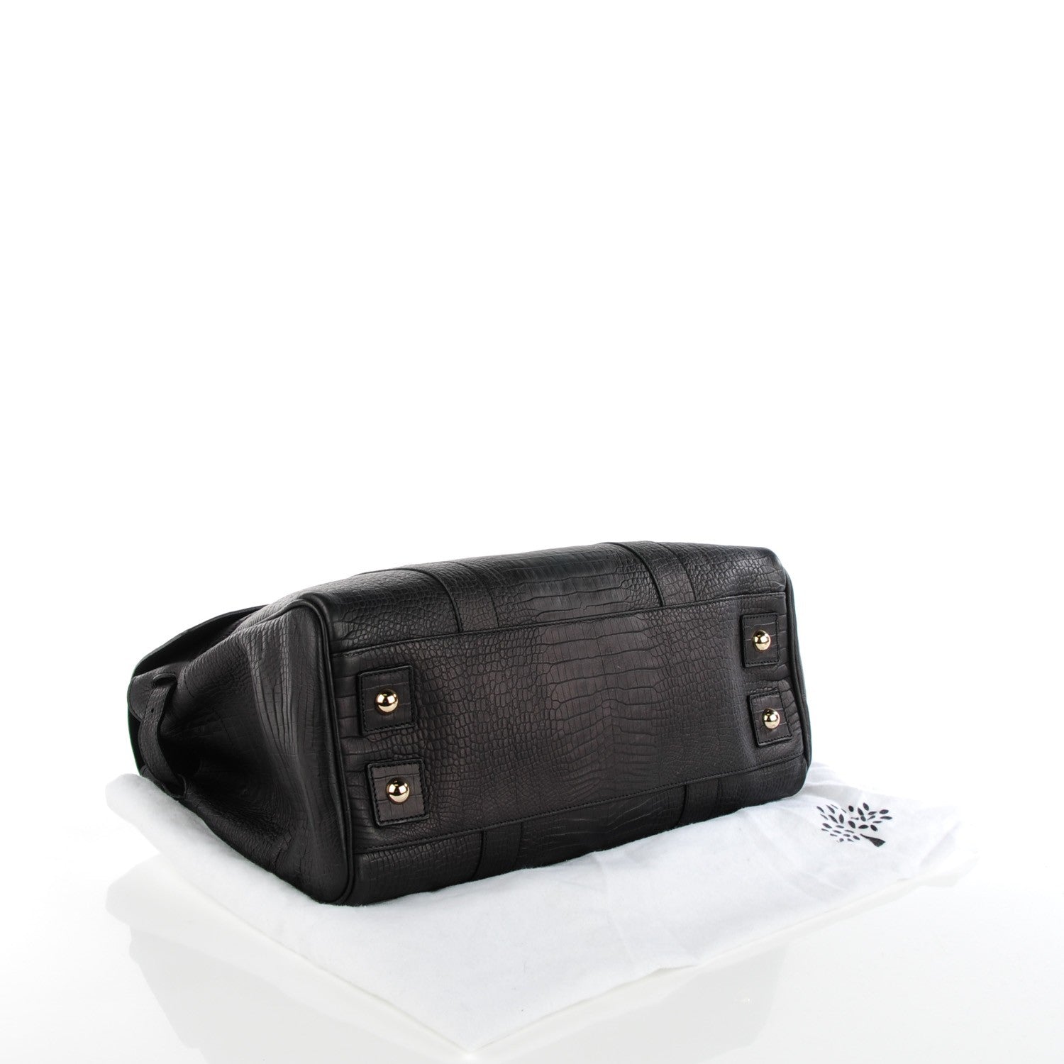 Mulberry Crocodile Embossed Bayswater Black 4 of 7