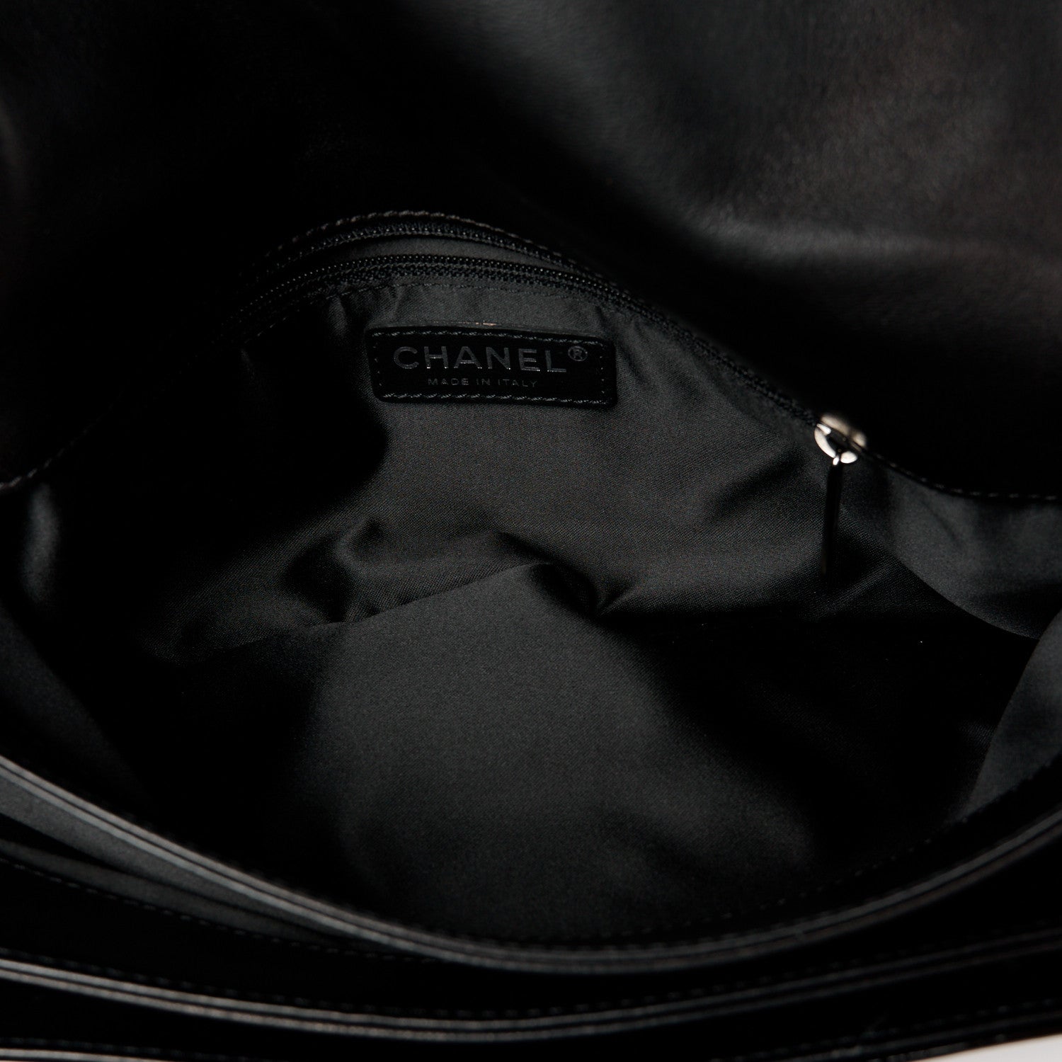 Chanel Patent Tweed Camellia Petals Large Flap Black 6 of 14