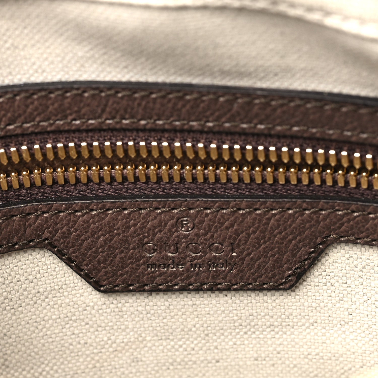 Gucci Monogram Jumbo GG Textured Dollar Calfskin Web Messenger Shoulder Bag Camel Ebony New Acero 6 of 9
