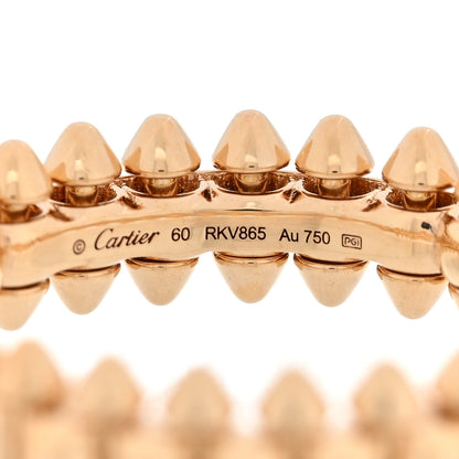 Cartier 18K Pink Gold SM Clash De Cartier Ring 60 9 4 of 5