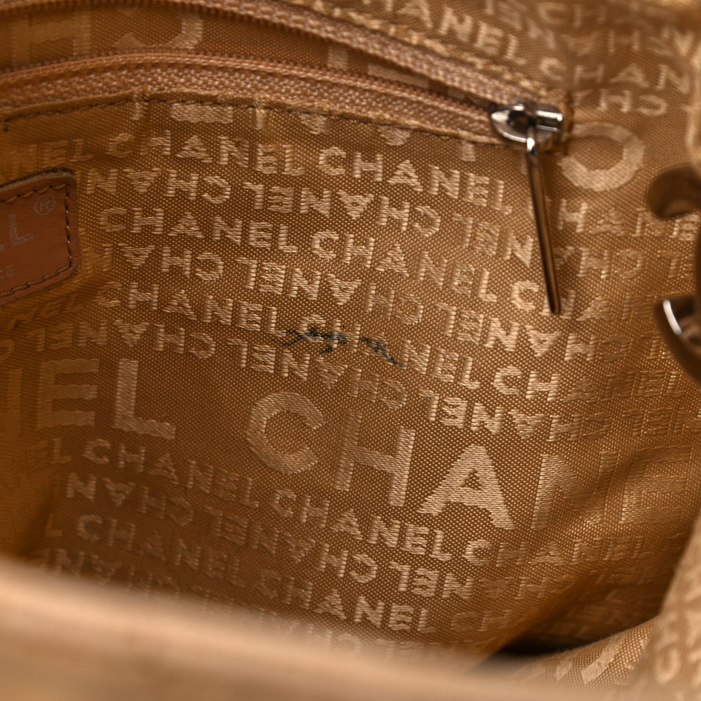 Lambskin Stitched Medium Ultimate Soft Tote Beige