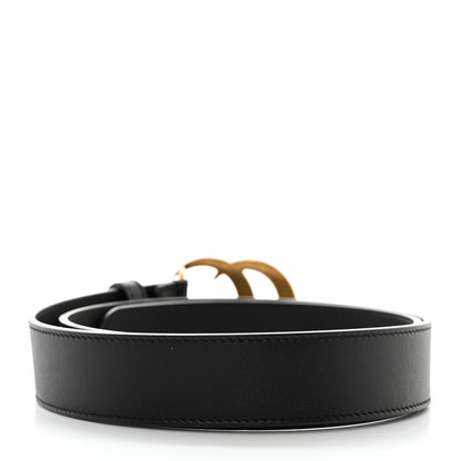 Gucci Calfskin Double G 30mm Belt 80 32 Black 2 of 4