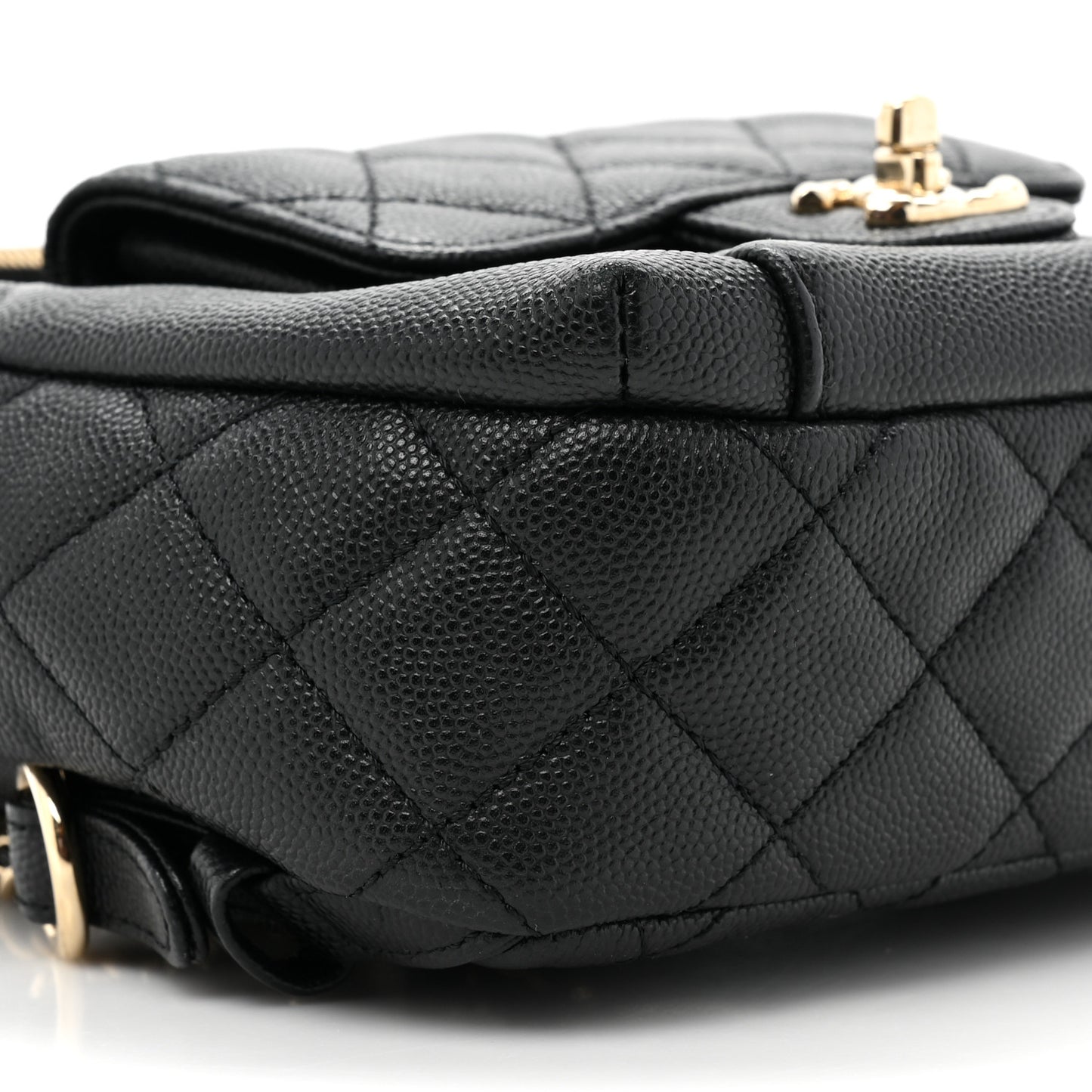 Caviar Quilted Small CC Day Backpack Black