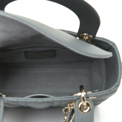 Christian Dior Lambskin Cannage Gradient Small My ABCDior Lady Dior Grey 7 of 13