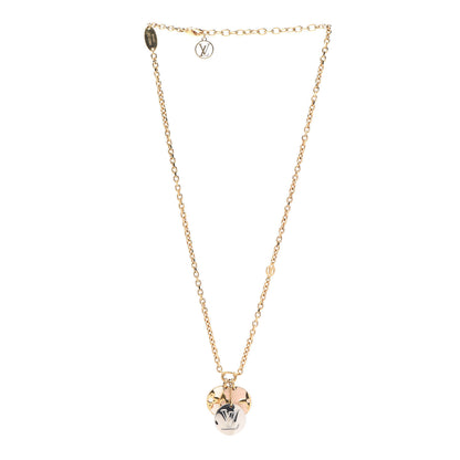 Louis Vuitton Monogram Charms Necklace Gold 2 of 5