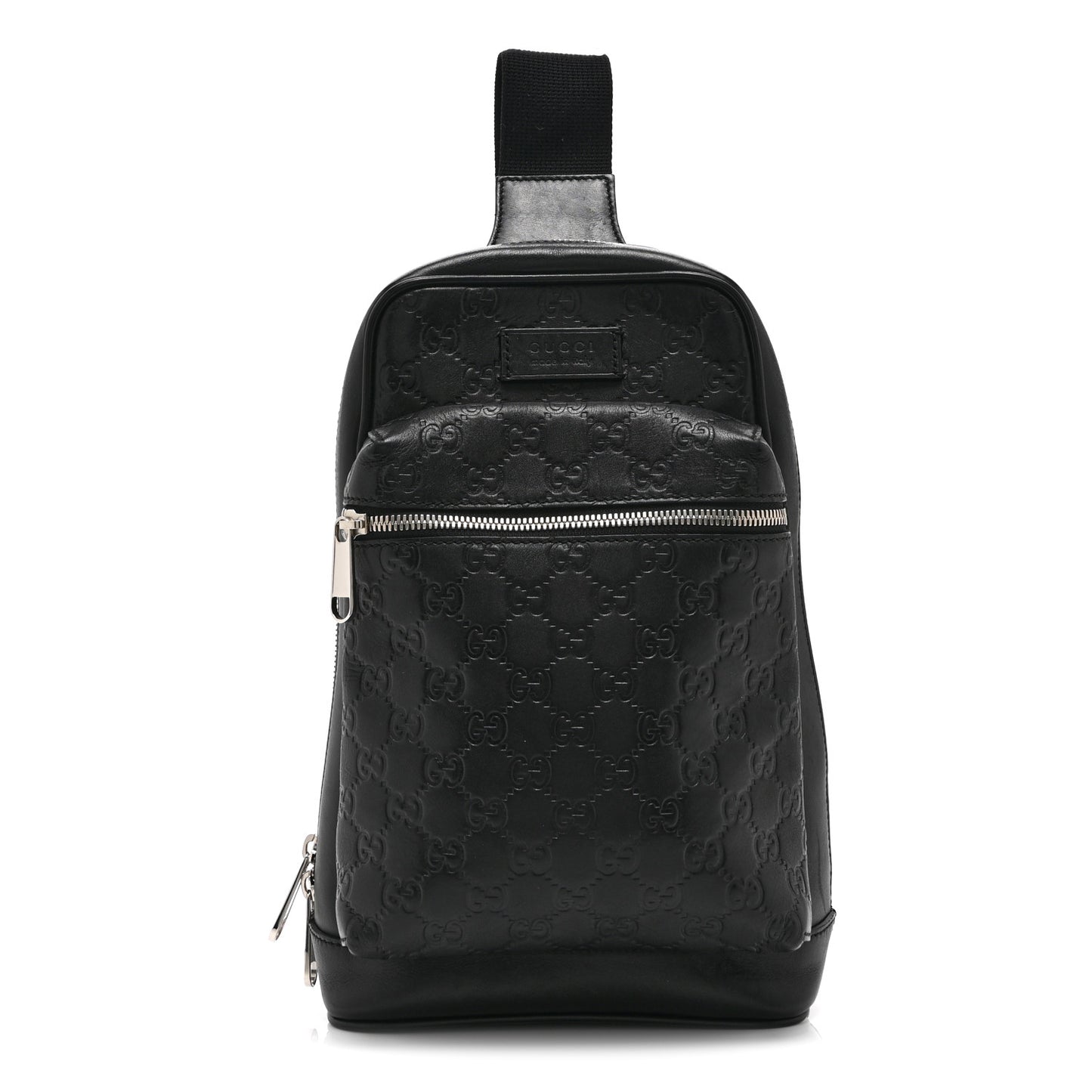 Guccissima Sling Backpack Black