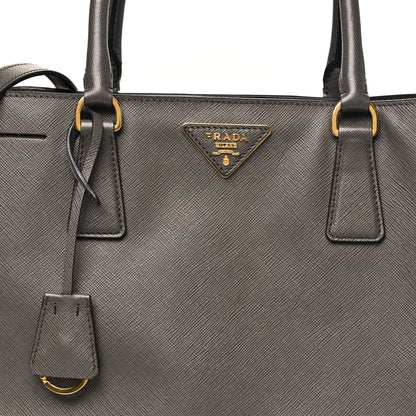 Prada Saffiano Lux Medium Tote Grafite 8 of 10