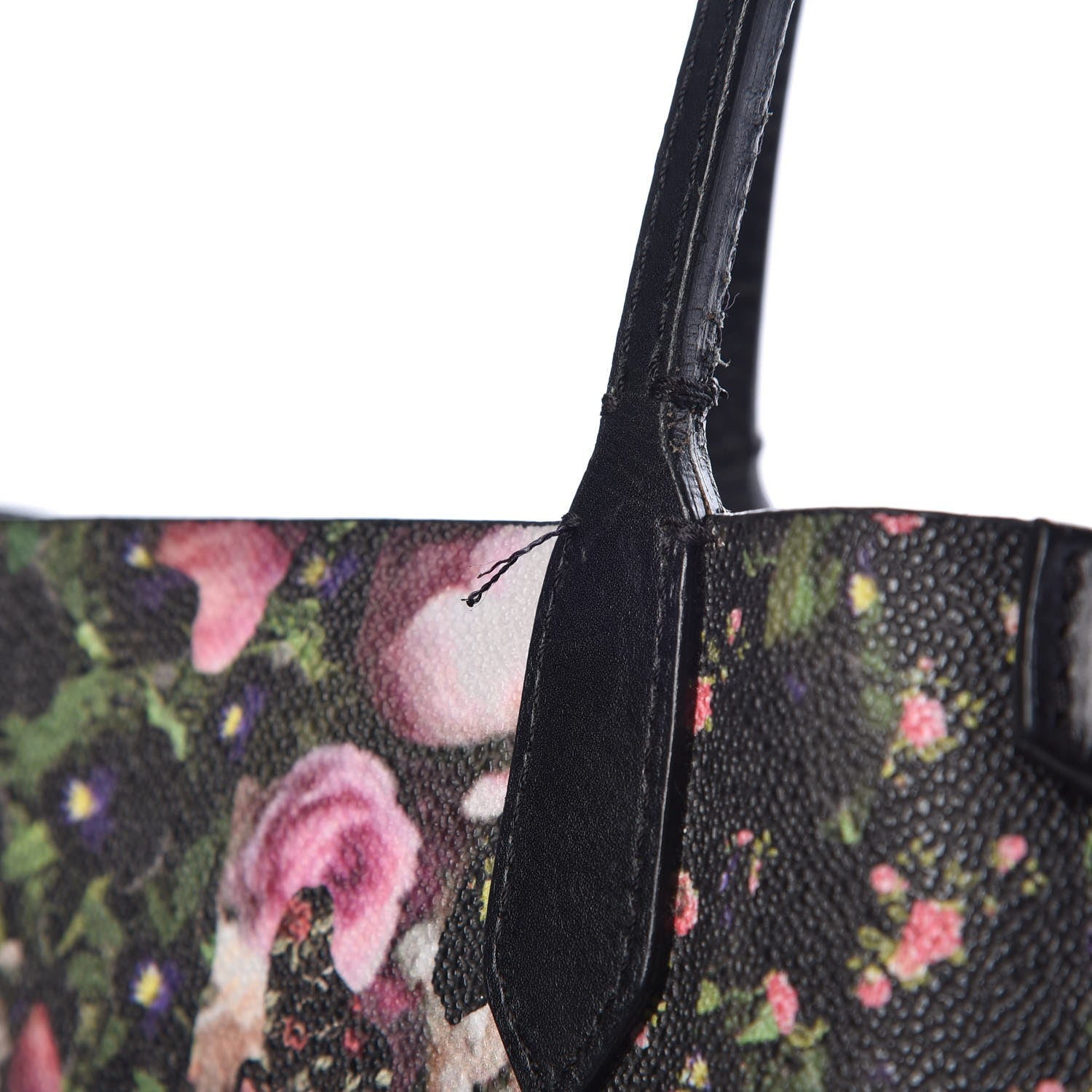 Givenchy Coated Canvas Roses Camouflage Print Large Antigona Tote Black 13 of 16