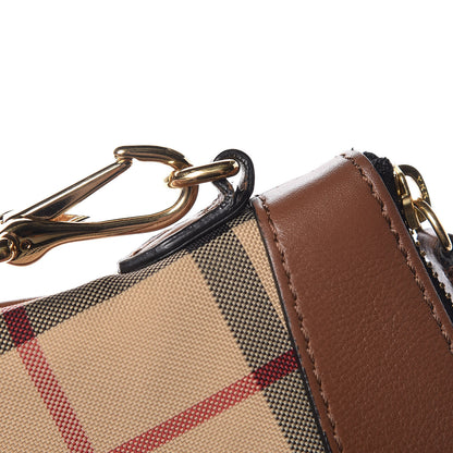 Burberry Horseferry Check Peyton Crossbody Clutch Bag Brown 10 of 15