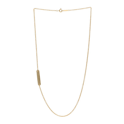 Tiffany 18K Yellow Gold Tag Chain Necklace 3 of 5