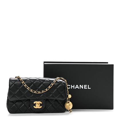 Chanel Lambskin Quilted Mini Rectangular Pearl Crush Flap Black 10 of 10