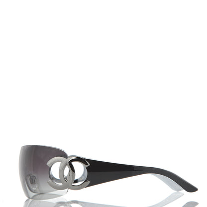 Chanel Frameless CC Logo Sunglasses 4125 Black 2 of 7