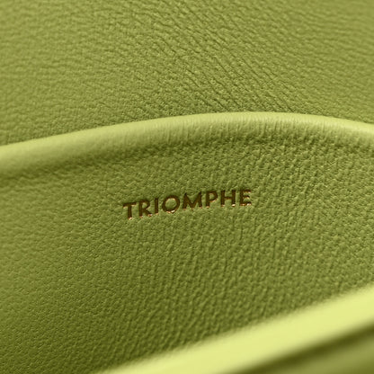 Celine Shiny Calfskin Teen Triomphe Almond Green 7 of 11