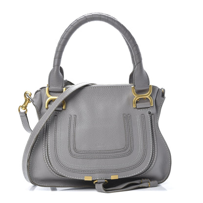 Chloe Calfskin Small Marcie Satchel Cashmere Grey 1 of 9