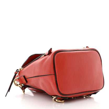 Chloe Suede Calfskin Mini Faye Backpack Sepia Red 4 of 13