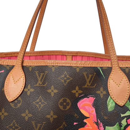 Louis Vuitton Monogram Roses Neverfull MM 12 of 16