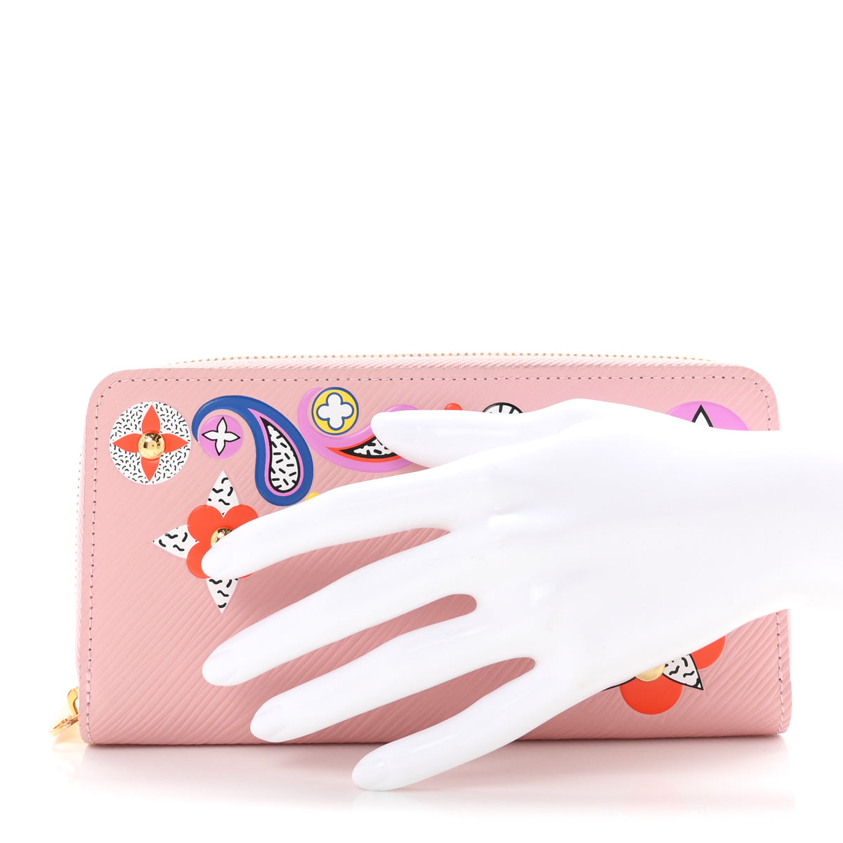 Louis Vuitton Epi Blooming Flowers Zippy Wallet Rose Ballerine 2 of 7