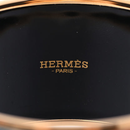 Hermes Enamel Printed Les Leopards Extra Wide Bracelet 70 Folk 5 of 6