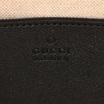 Gucci Sakai Be Green Calfskin Diagonal Stitched Blondie Top Handle Bag Black 6 of 9