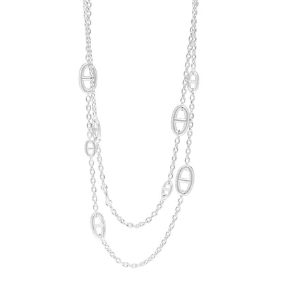 Hermes Sterling Silver Farandole Necklace 120 1 of 5