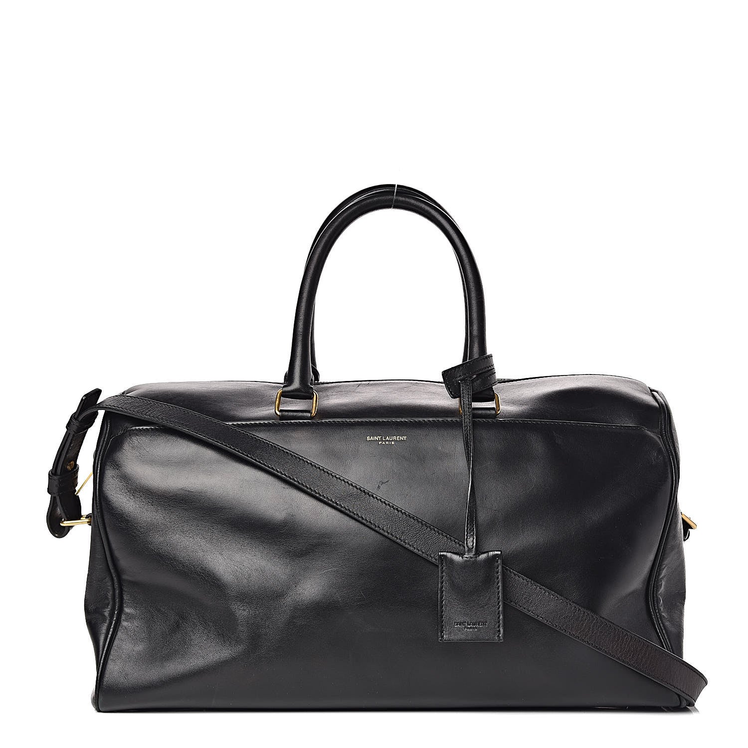 Saint Laurent Calfskin Classic Duffle 12 Black 1 of 18