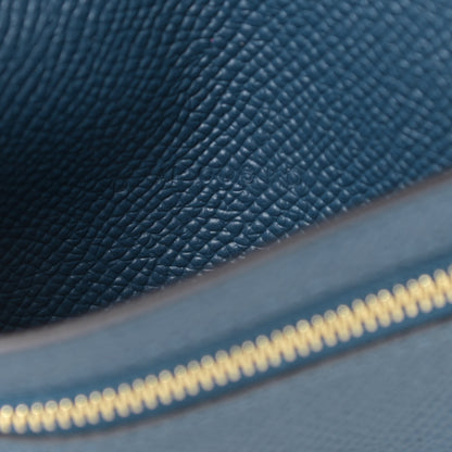Hermes Epsom Bearn Compact Wallet Vert Bosphore Deep Blue 7 of 9