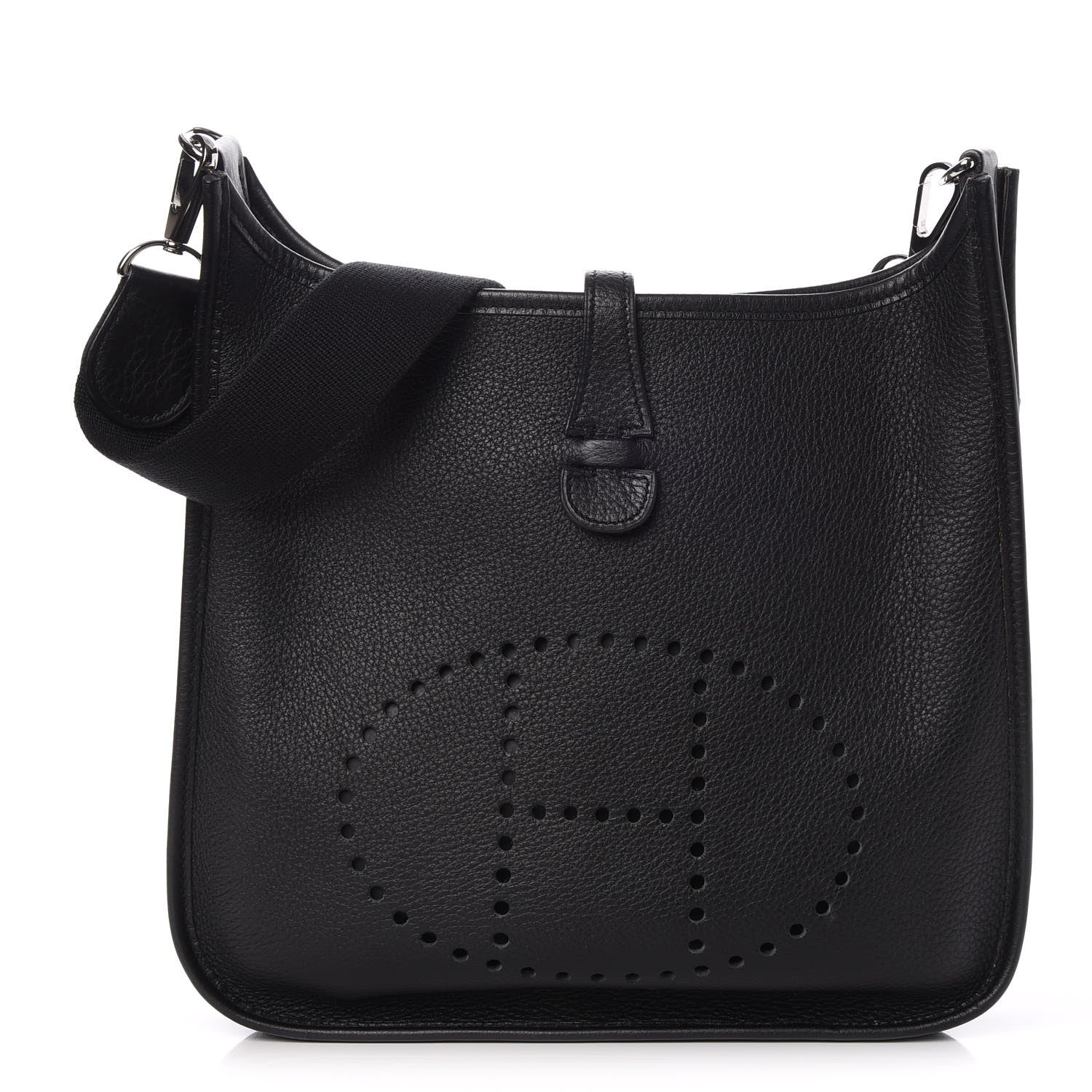 Hermes Taurillon Clemence Evelyne II PM Black 1 of 8