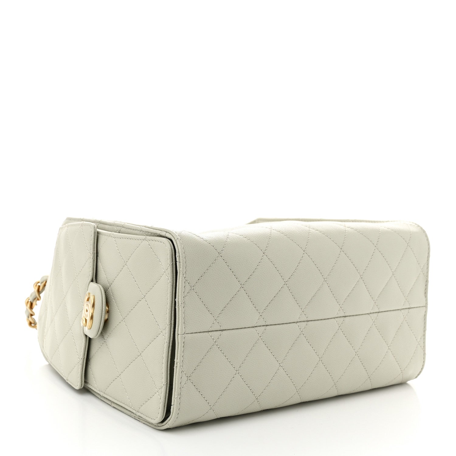 Chanel Caviar Quilted Small Chanel 25 Handbag Light Grey 4 of 10