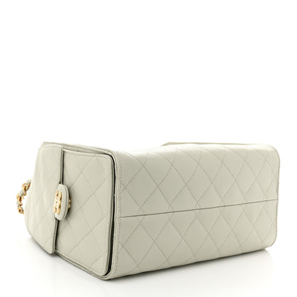 Chanel Caviar Quilted Small Chanel 25 Handbag Light Grey 4 of 10