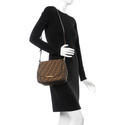 Fendi Zucca Vitello Artic Small Messenger Bag Tobacco Castagna 2 of 7
