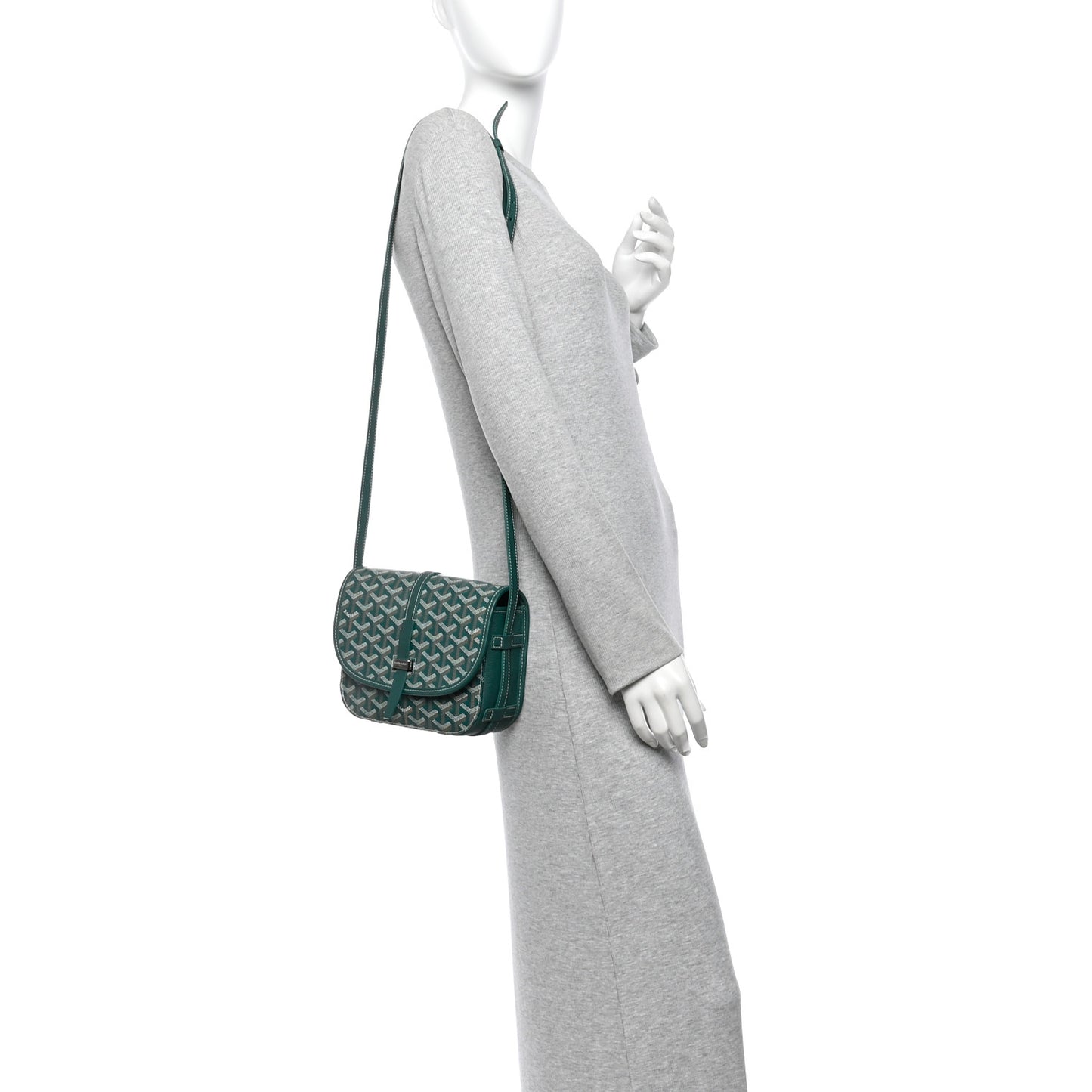 Goyardine Belvedere II PM Messenger Bag Green