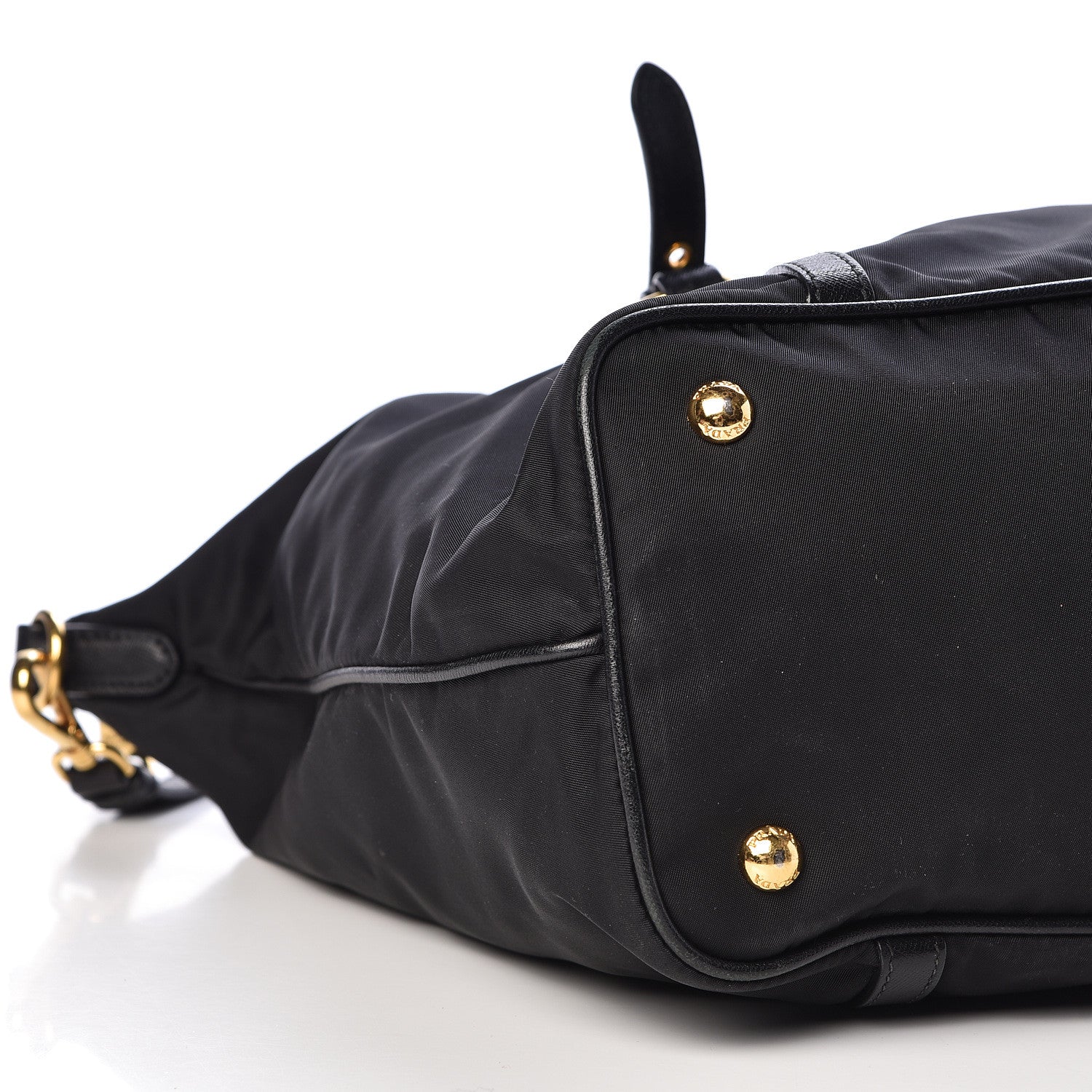 Prada Tessuto Nylon Saffiano Tote Black 5 of 12