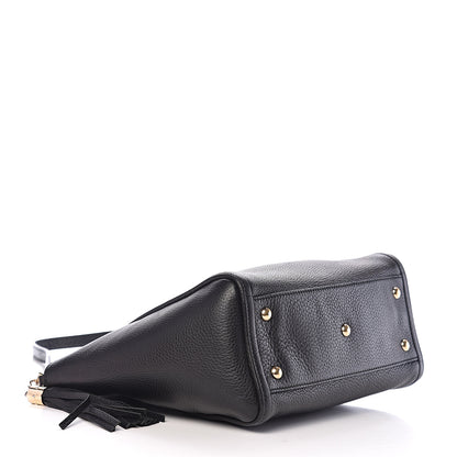 Gucci Pebbled Calfskin Small Soho Top Handle Bag Black 3 of 14