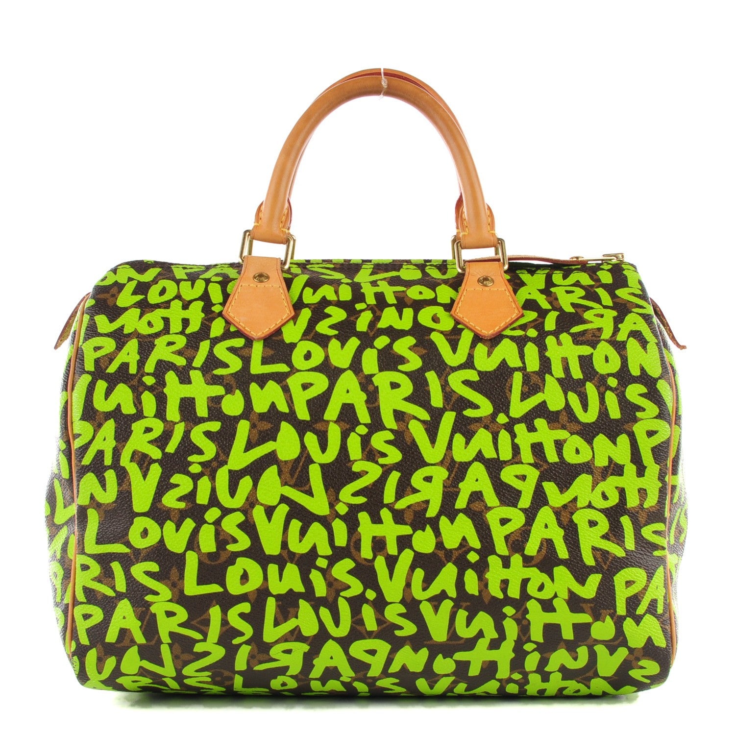 Louis Vuitton Monogram Graffiti Speedy 30 Green 1 of 6