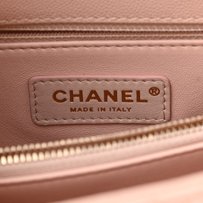 Chanel Caviar Quilted Small Coco Handle Flap Light Pink 6 of 10