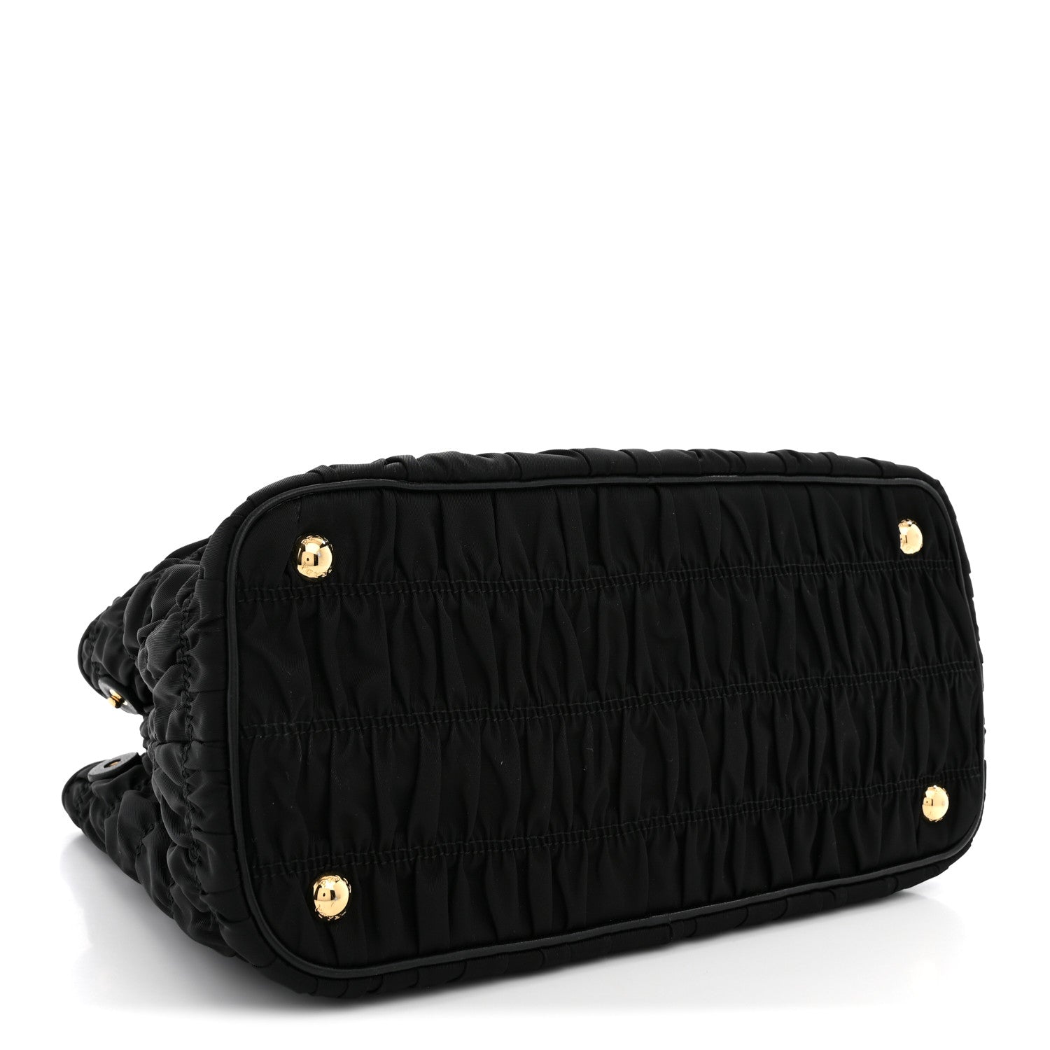 Prada Tessuto Nylon Gaufre Small Tote Black 4 of 12