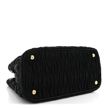 Prada Tessuto Nylon Gaufre Small Tote Black 4 of 12
