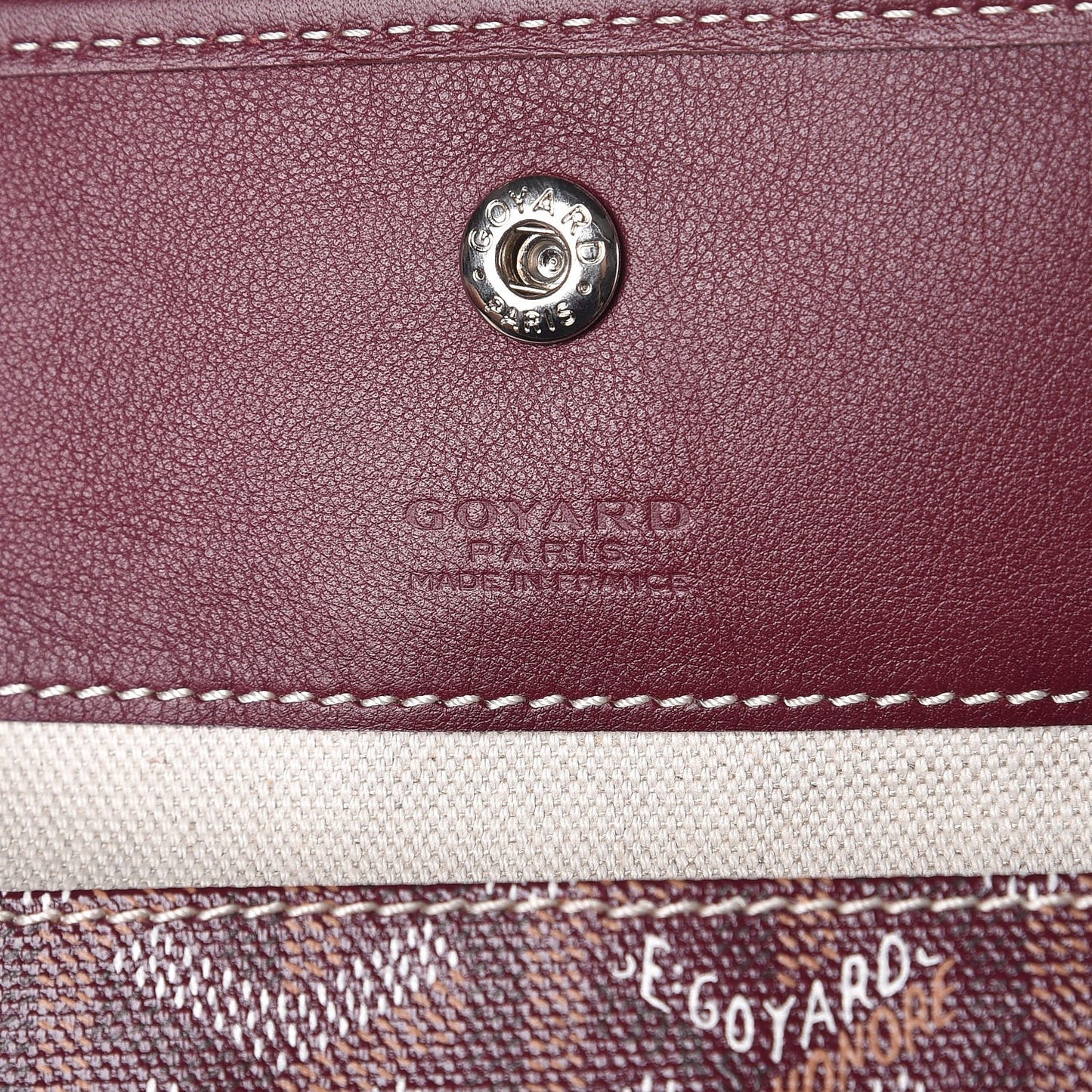 Goyardine Saint Louis GM Burgundy