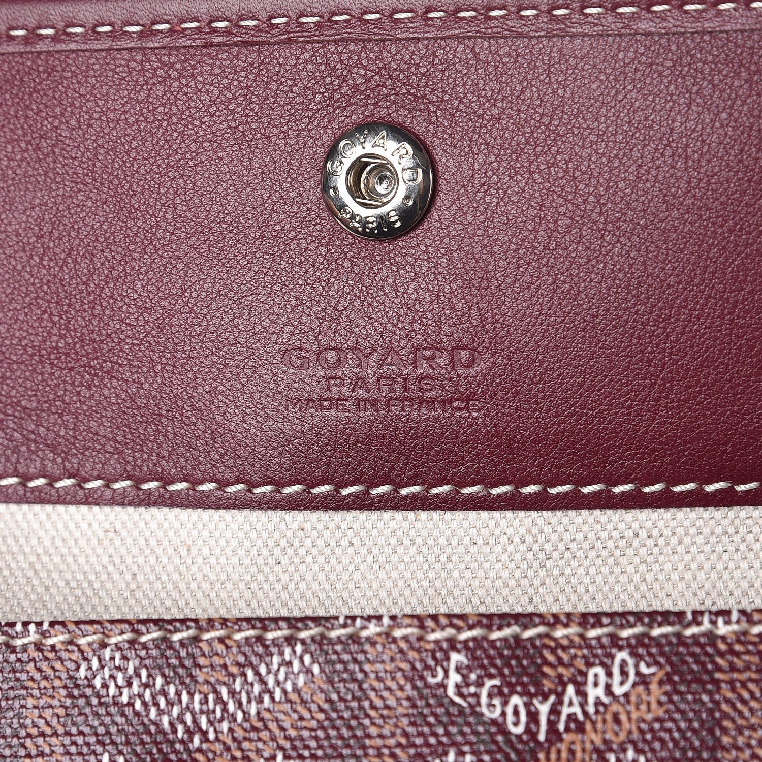 Goyard Goyardine Saint Louis GM Burgundy 7 of 9