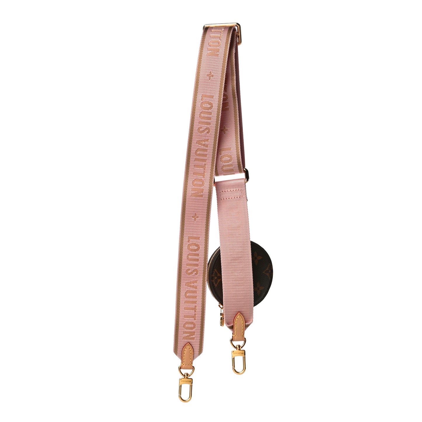 Monogram Multi Pochette Accessories Bandouliere Shoulder Strap Rose Clair