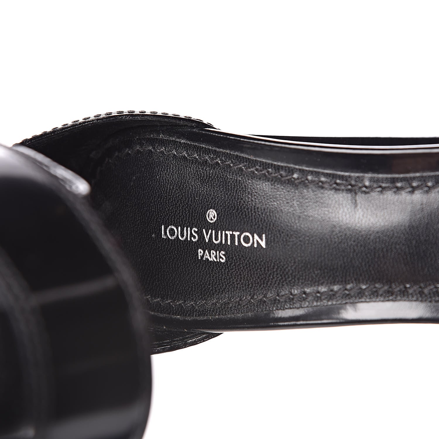 Louis Vuitton Glazed Calfskin Star Trail Sandals 38 Black 7 of 8