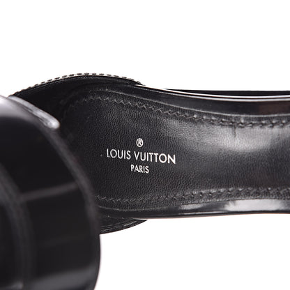 Louis Vuitton Glazed Calfskin Star Trail Sandals 38 Black 7 of 8