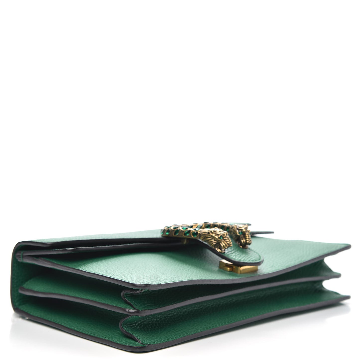 Pebbled Calfskin Small Dionysus Shoulder Bag Emerald