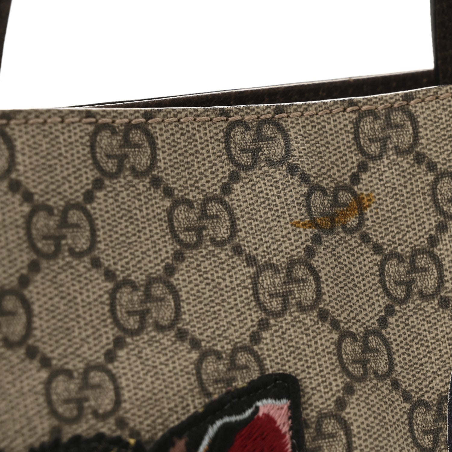 Gucci Soft GG Supreme Monogram Courrier Vertical Tote Beige New Acero 12 of 14