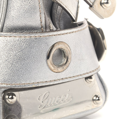 Gucci Metallic Calfskin Romy Boston Silver 16 of 17