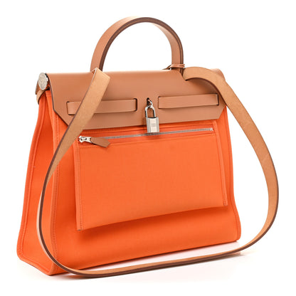 Hermes Toile Herbag Zip 31 PM Orange 4 of 25