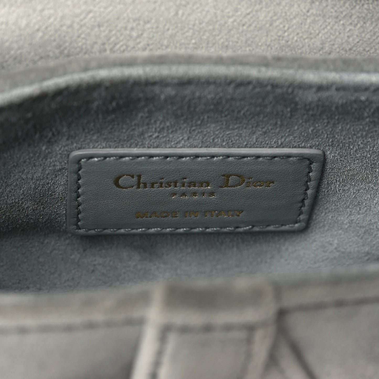 Velvet Crystal Mini Saddle Bag Grey